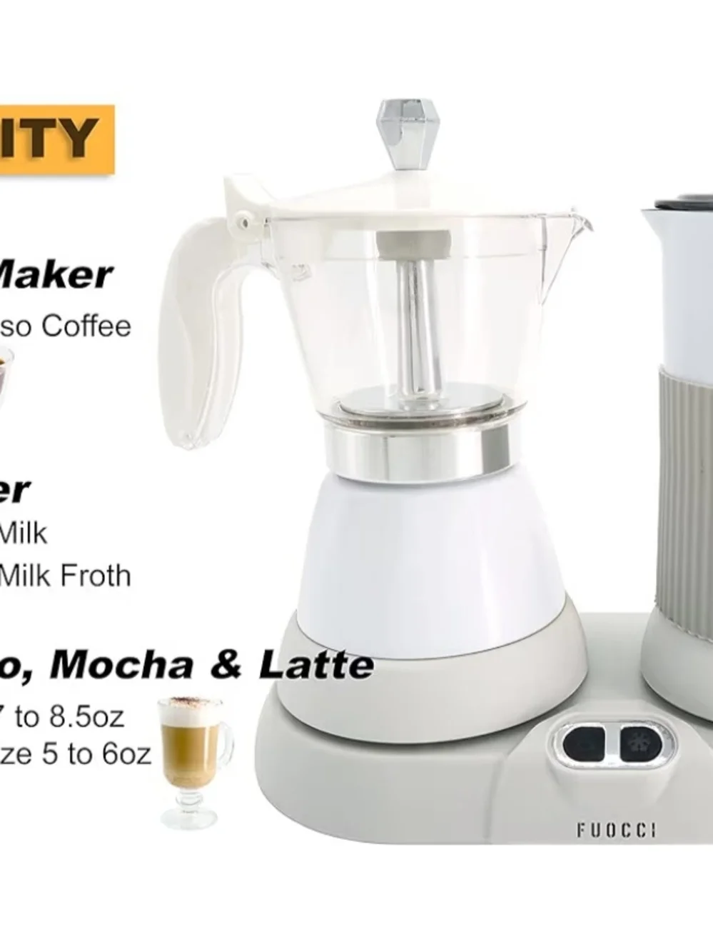 Coffee And Milk Frother Set Used Twice